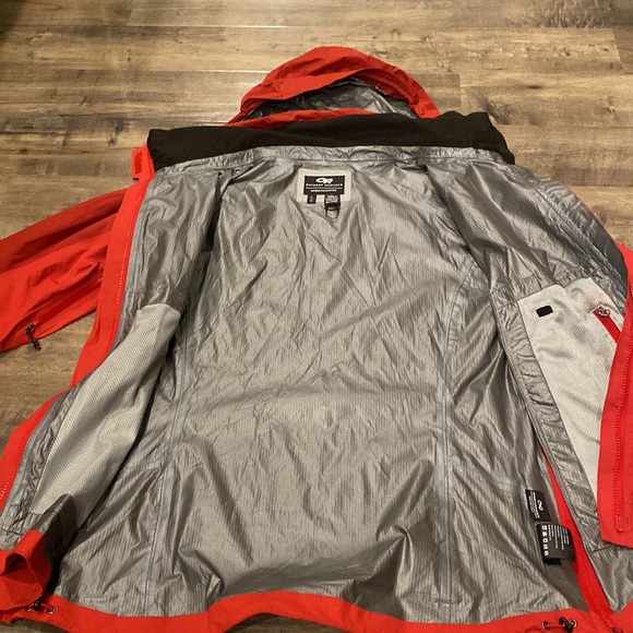 Outdoor Research OR GoreTex Red Sz Large Shell Ski Rain jacket - Picture 8 of 8